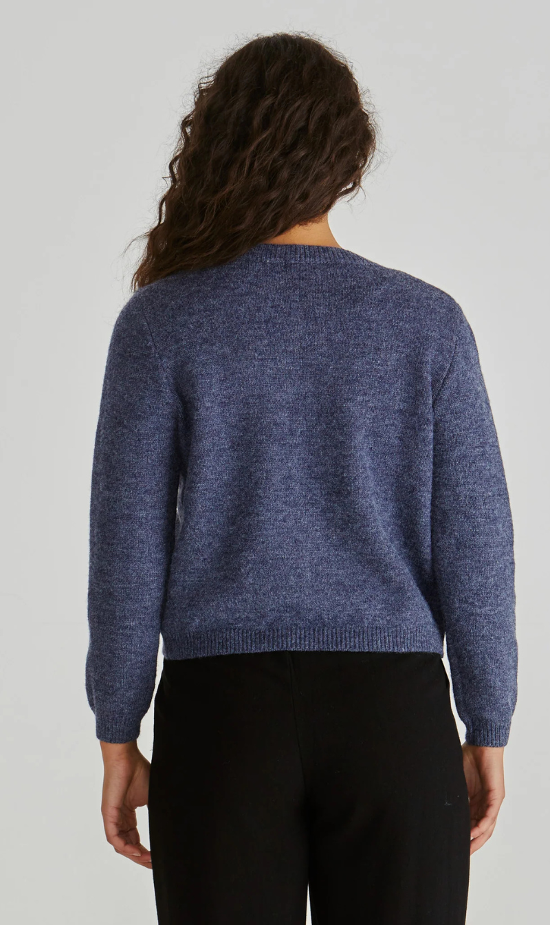 PRE ORDER | Greta Cardi | Navy Marle