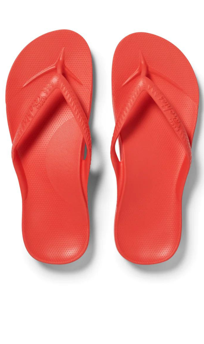 Archies Arch Support Jandals - Coral