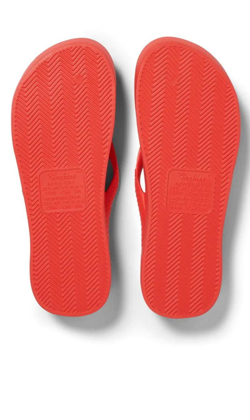 Archies Arch Support Jandals - Coral