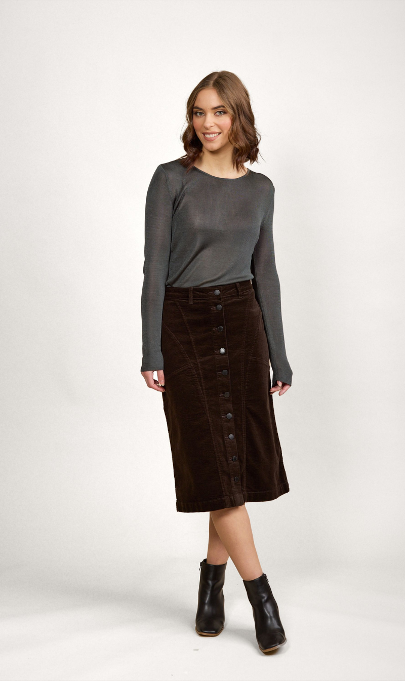 Koa Cord Skirt