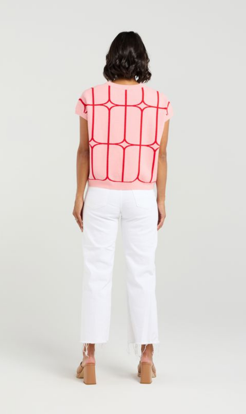 Sedgewick Knit | Blush Trellis
