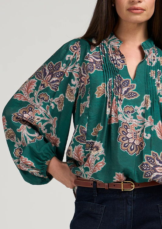 Versailles Blouse | Evergreen Multi