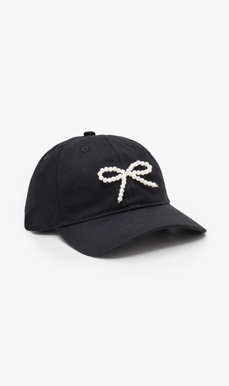 Pearl Bow Cap