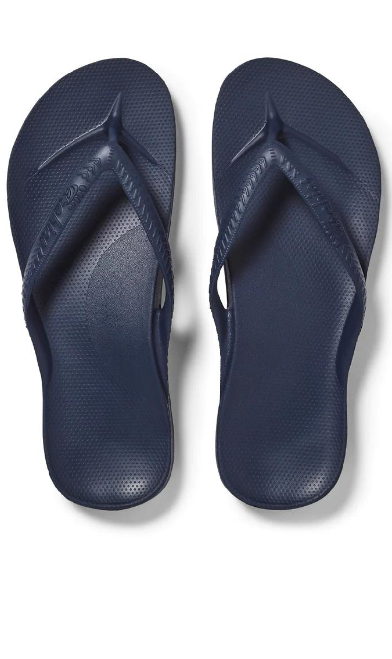 Archies Arch Support Jandals - Navy