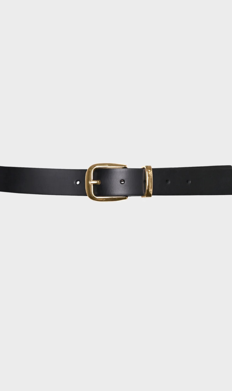 Franca Leather Belt | Black