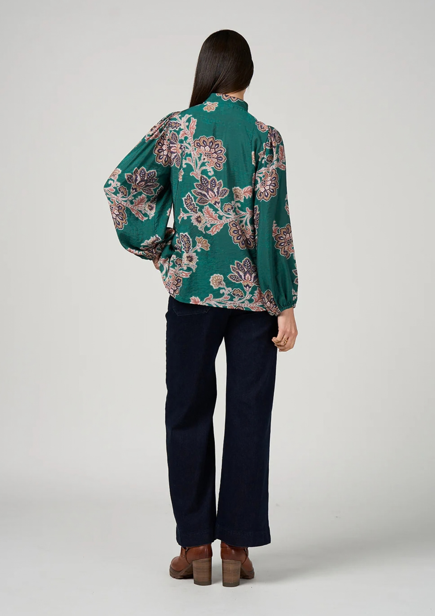 Versailles Blouse | Evergreen Multi
