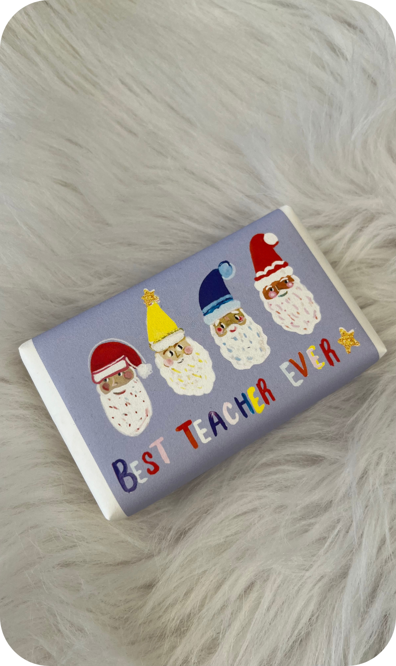 Santa's Pale Blue Soap | Best Teacher Ever