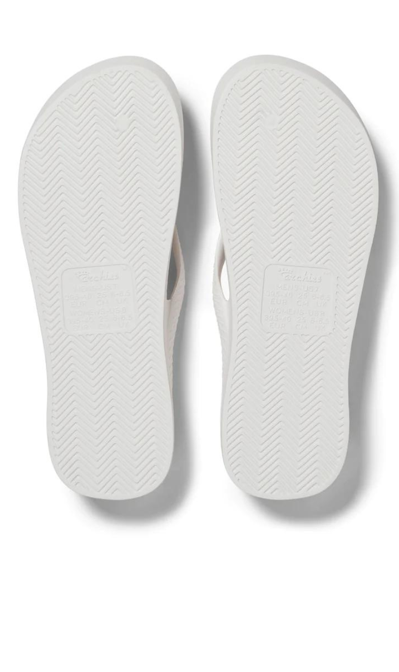 Archies Arch Support Jandals - White