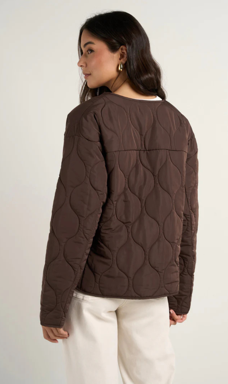 Apex Collarless Puffer Jacket