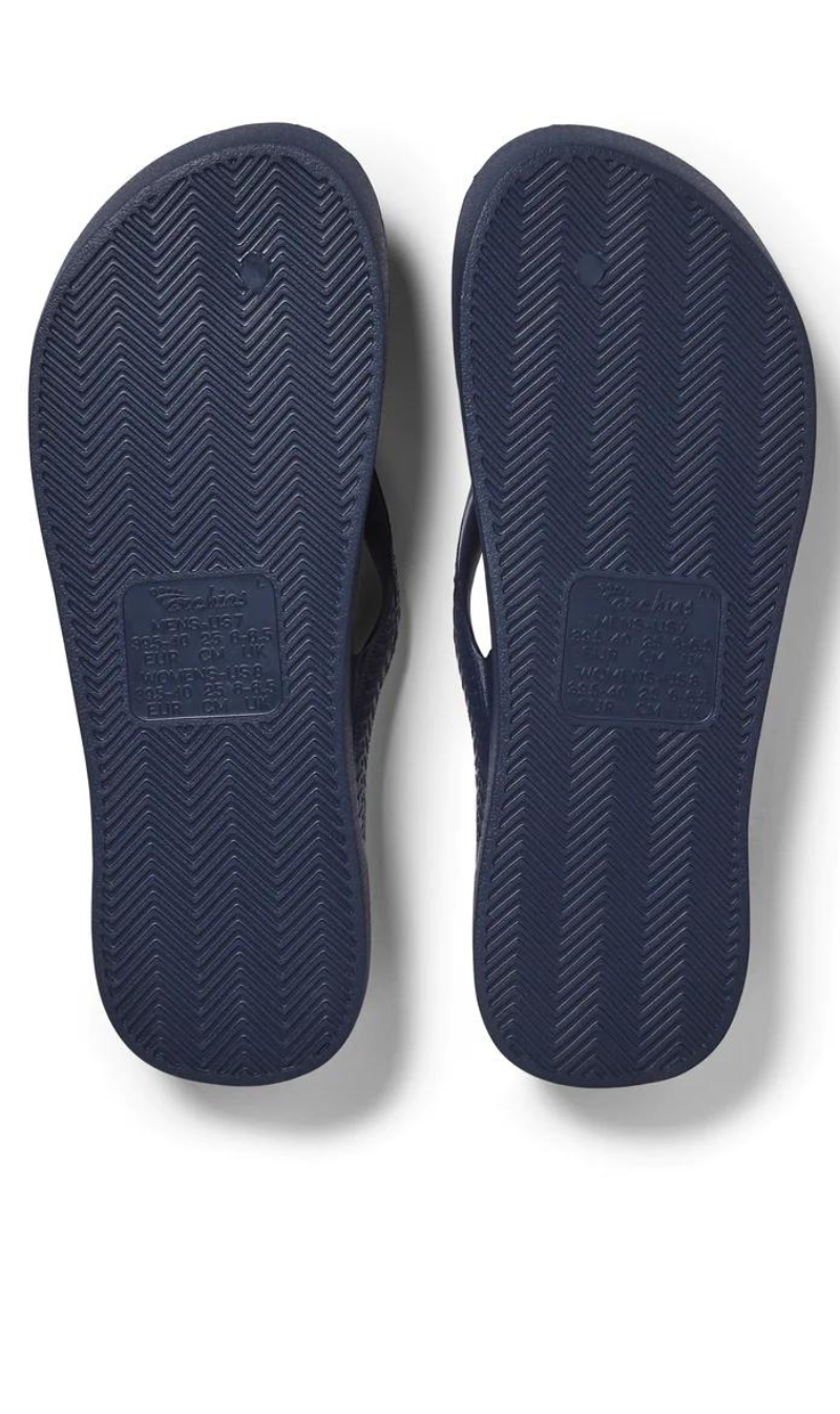 Archies Arch Support Jandals - Navy