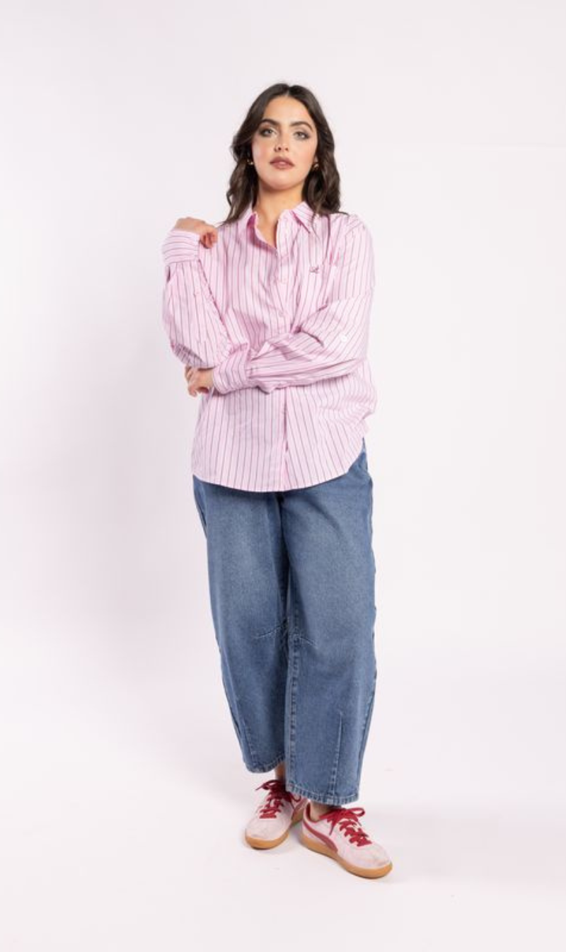 The Shirt | Pink Stripe