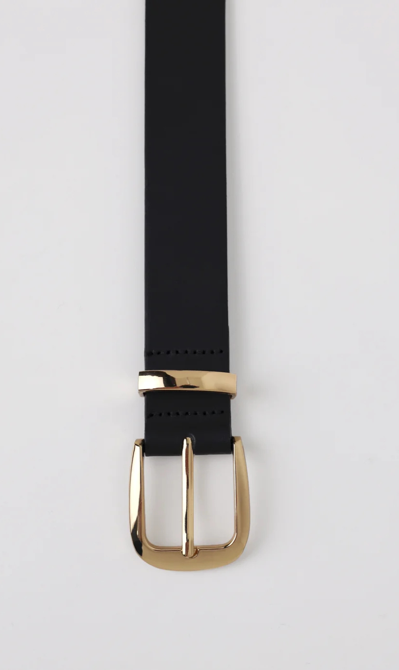 Franca Leather Belt | Black