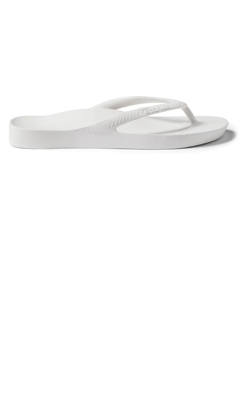 Archies Arch Support Jandals - White