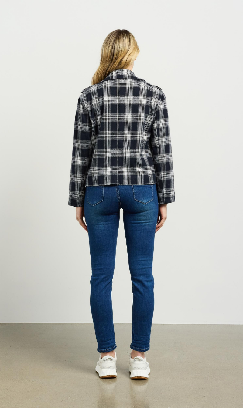 Dylan Jacket | Ink Plaid