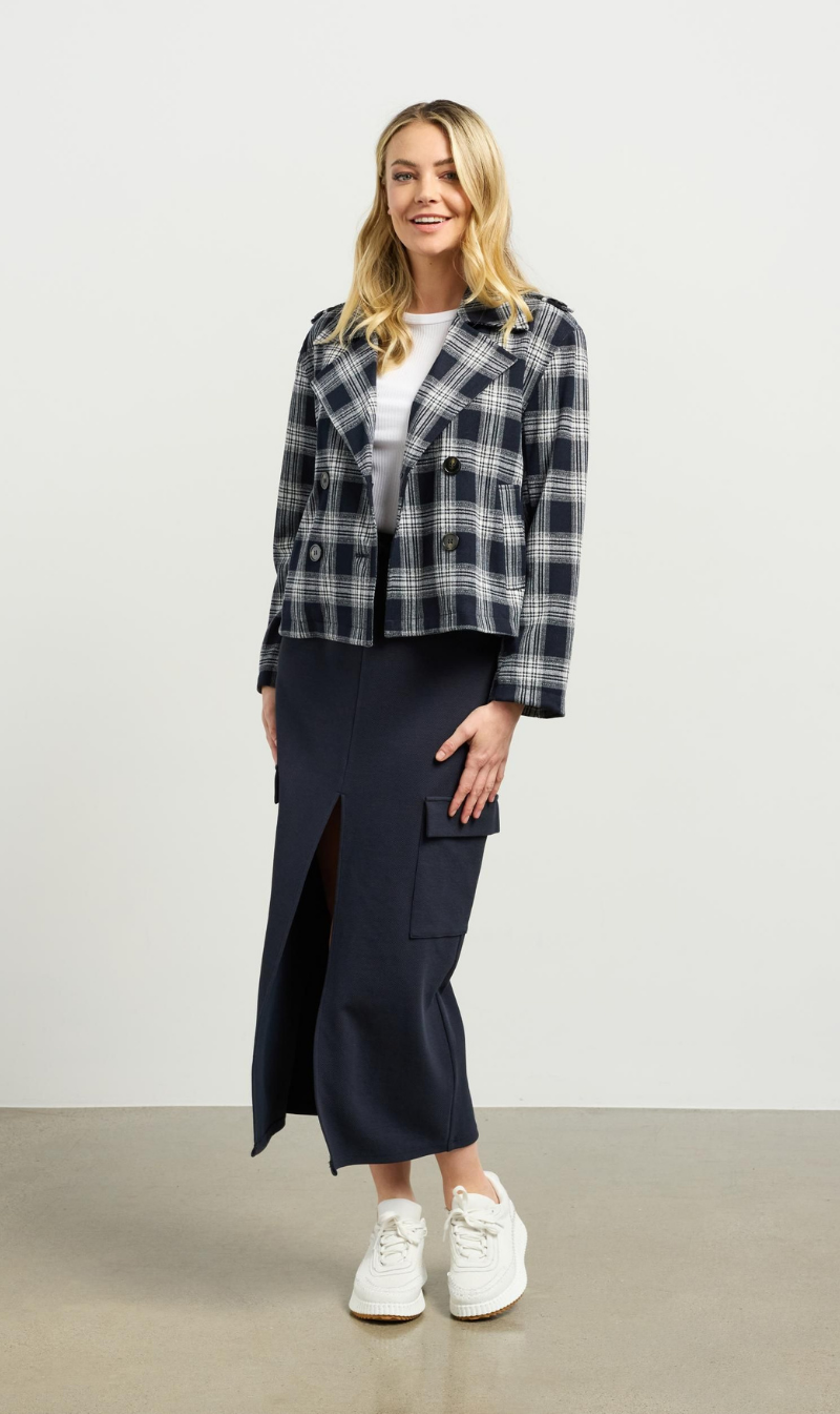 Dylan Jacket | Ink Plaid