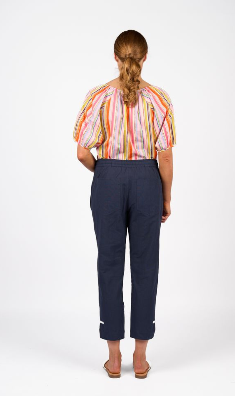 Checker Pant | Ink / White