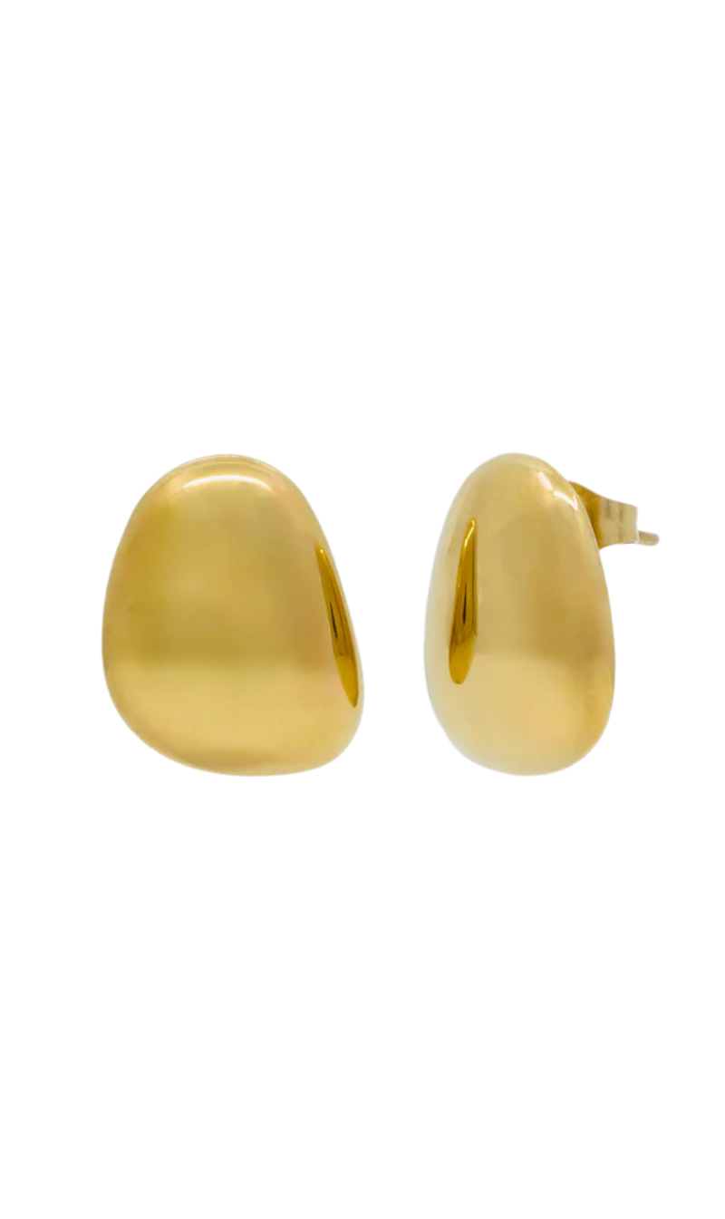 Pebble Earrings | Gold