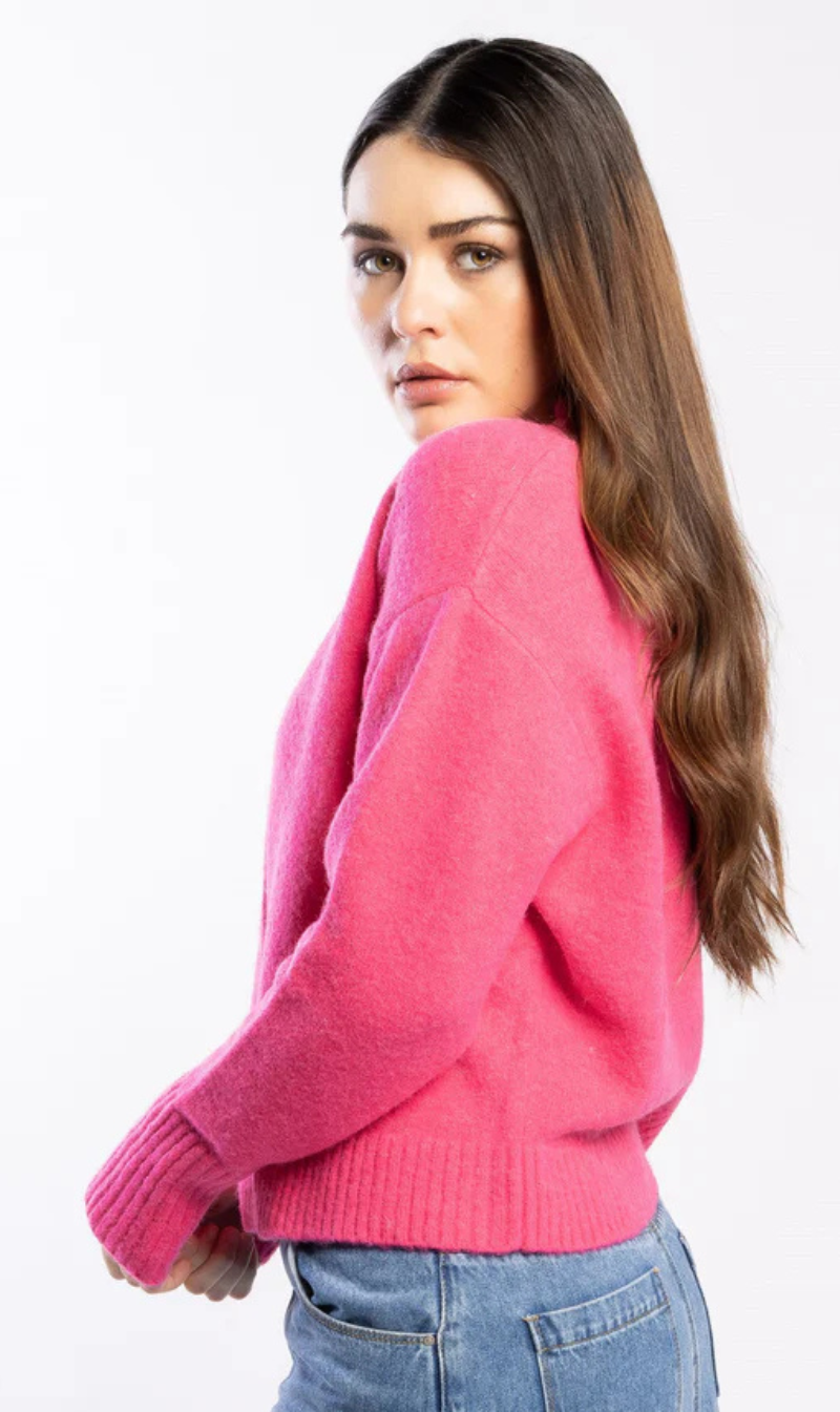 Ashbury Cardi | Hot Pink
