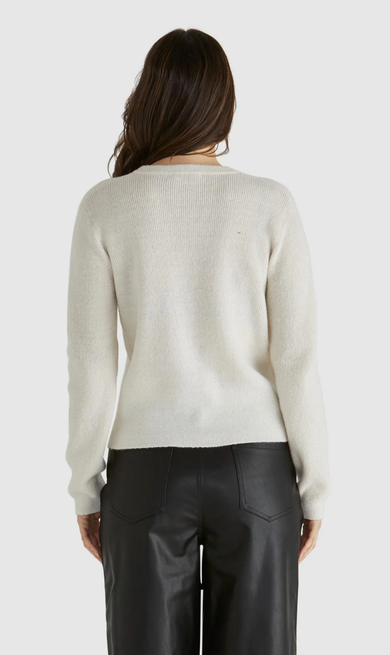 Jagger Button Cardi | Cream