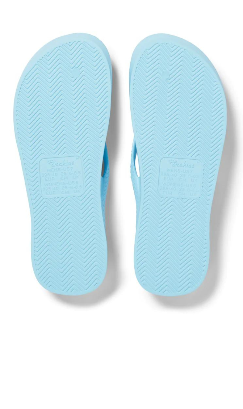 Archies Arch Support Jandals - Sky Blue