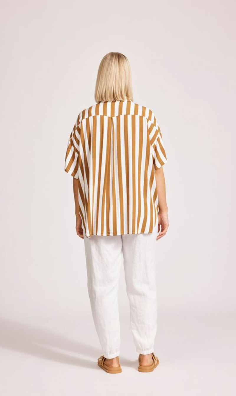 Treville Stripe Shirt | Caramel
