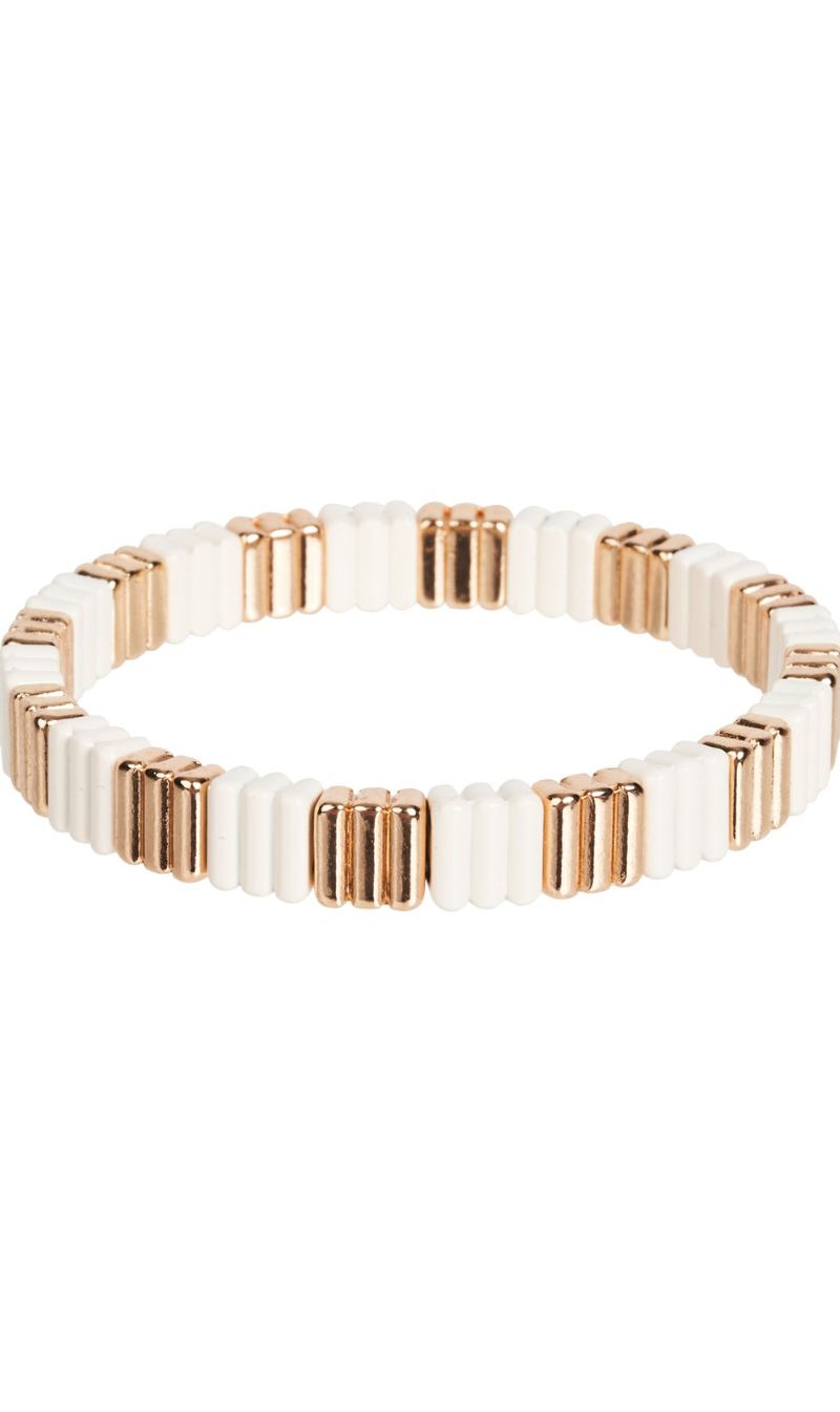 Santani Cuff | Ecru / Gold