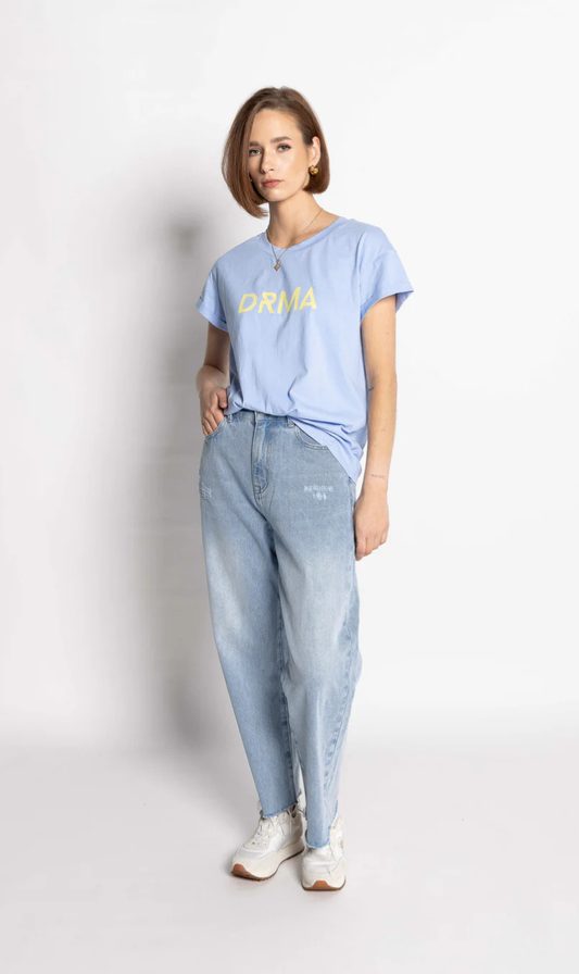 Drma Zoe Tee | Blue / Lemon