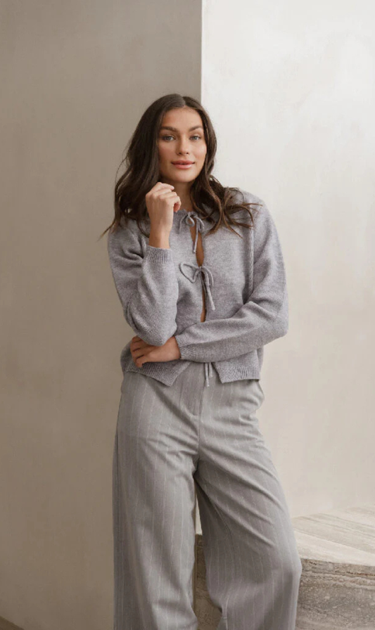 PRE ORDER | Greta Cardi | Grey Marle