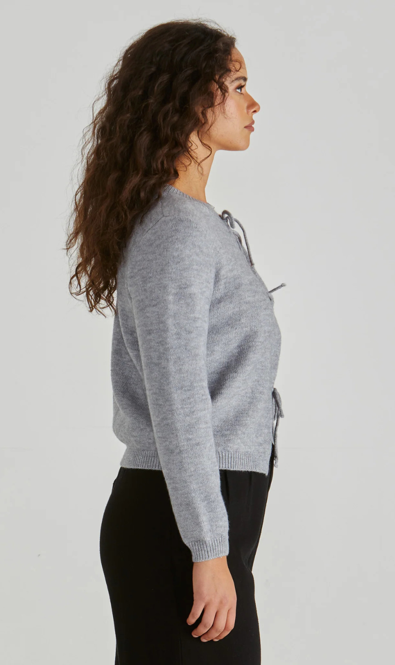 PRE ORDER | Greta Cardi | Grey Marle