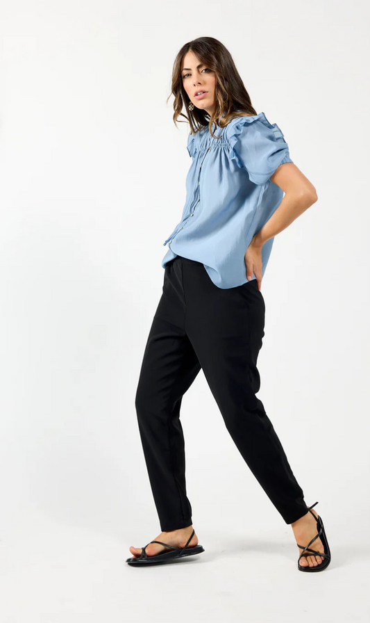 Bianca Blouse | Dusky Blue