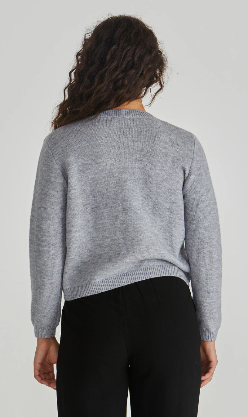 PRE ORDER | Greta Cardi | Grey Marle