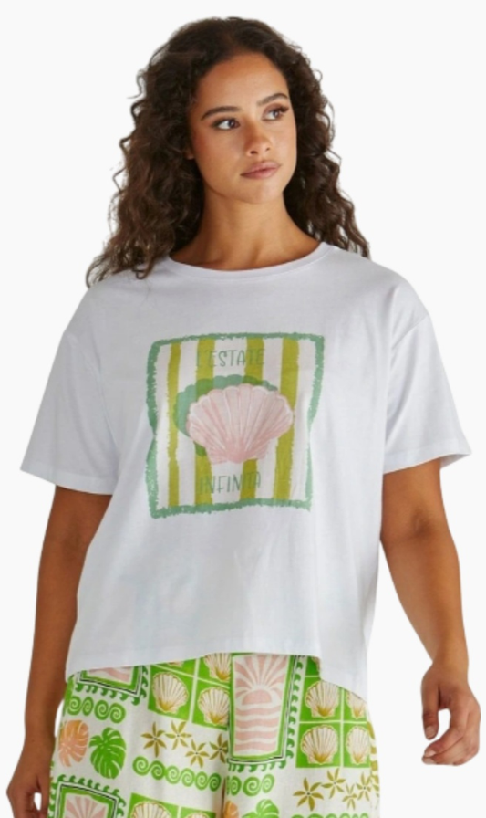 Cynthia Tee | Seashell Stripe