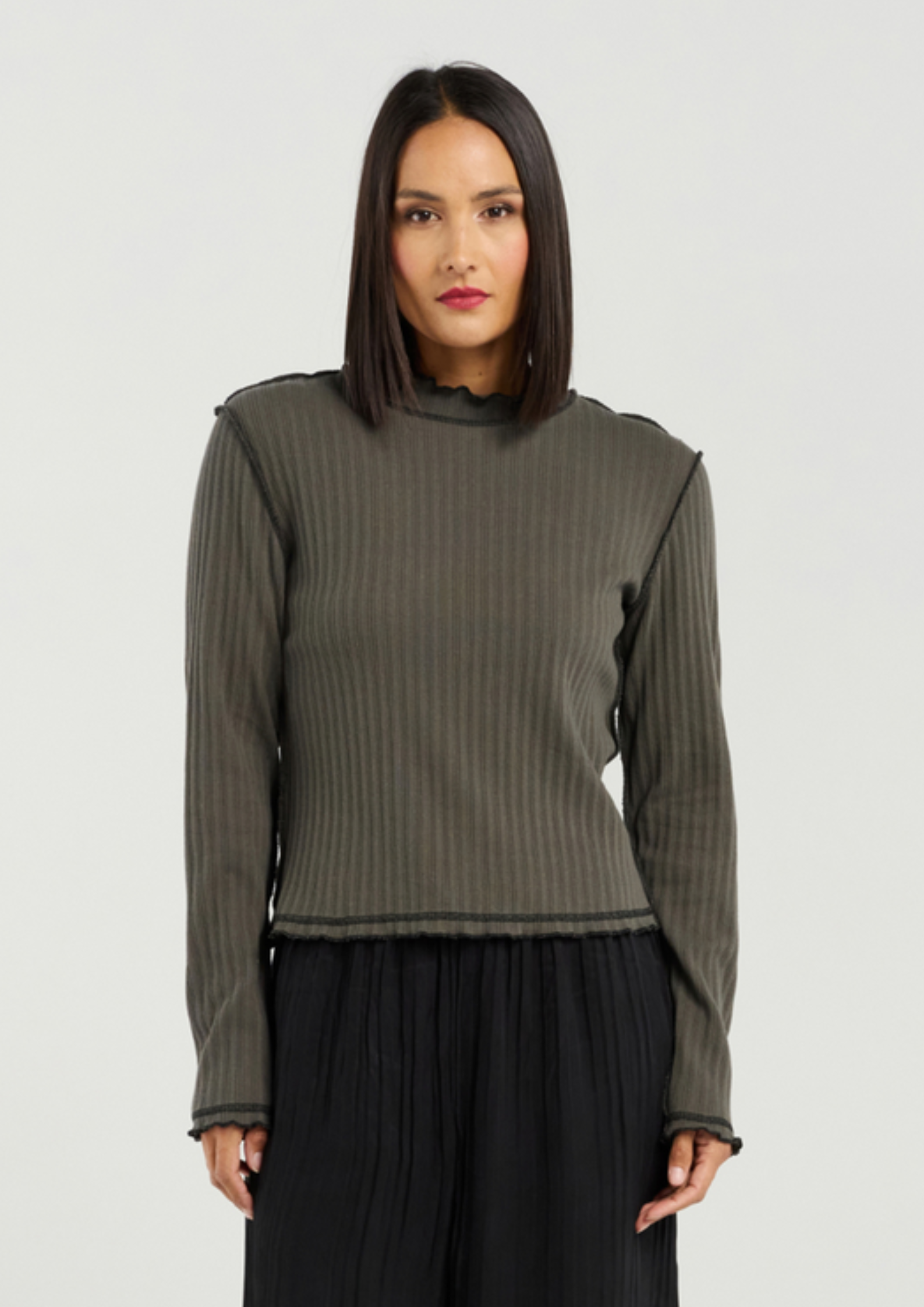 Isla Top | Slate – Curious Clothing