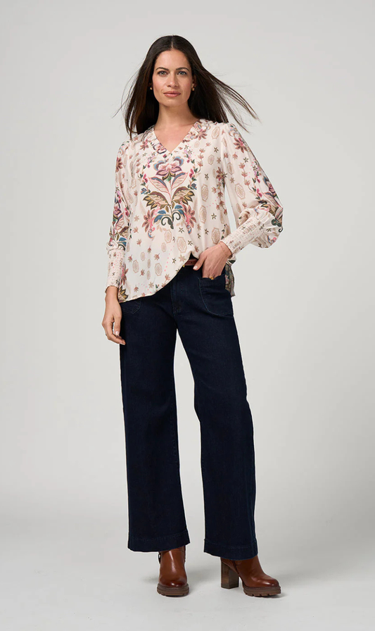 Antoinette Blouse Bone - Multi