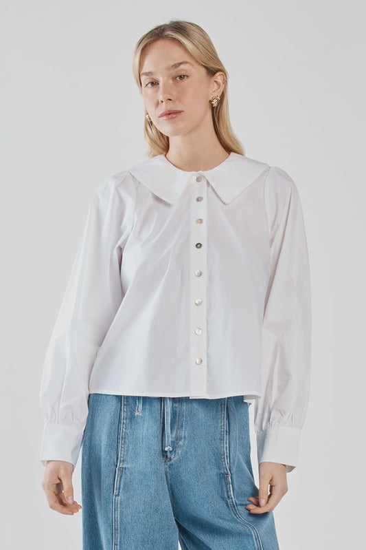 Gypsy Collared Shirt | White
