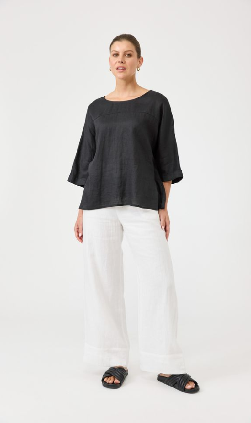 Studio Relaxed Top | Ebony