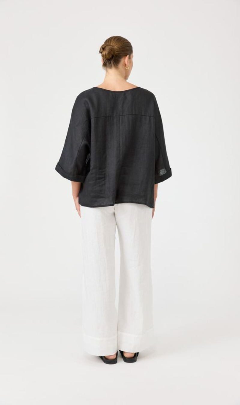 Studio Relaxed Top | Ebony