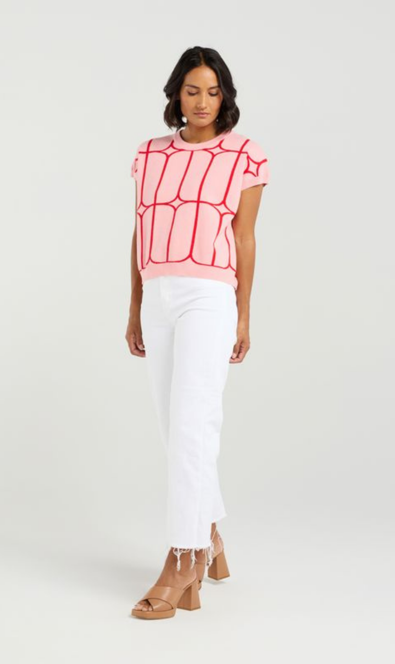 Sedgewick Knit | Blush Trellis