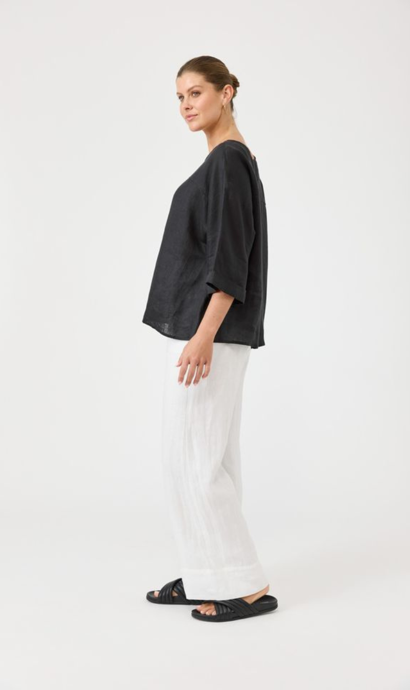 Studio Relaxed Top | Ebony