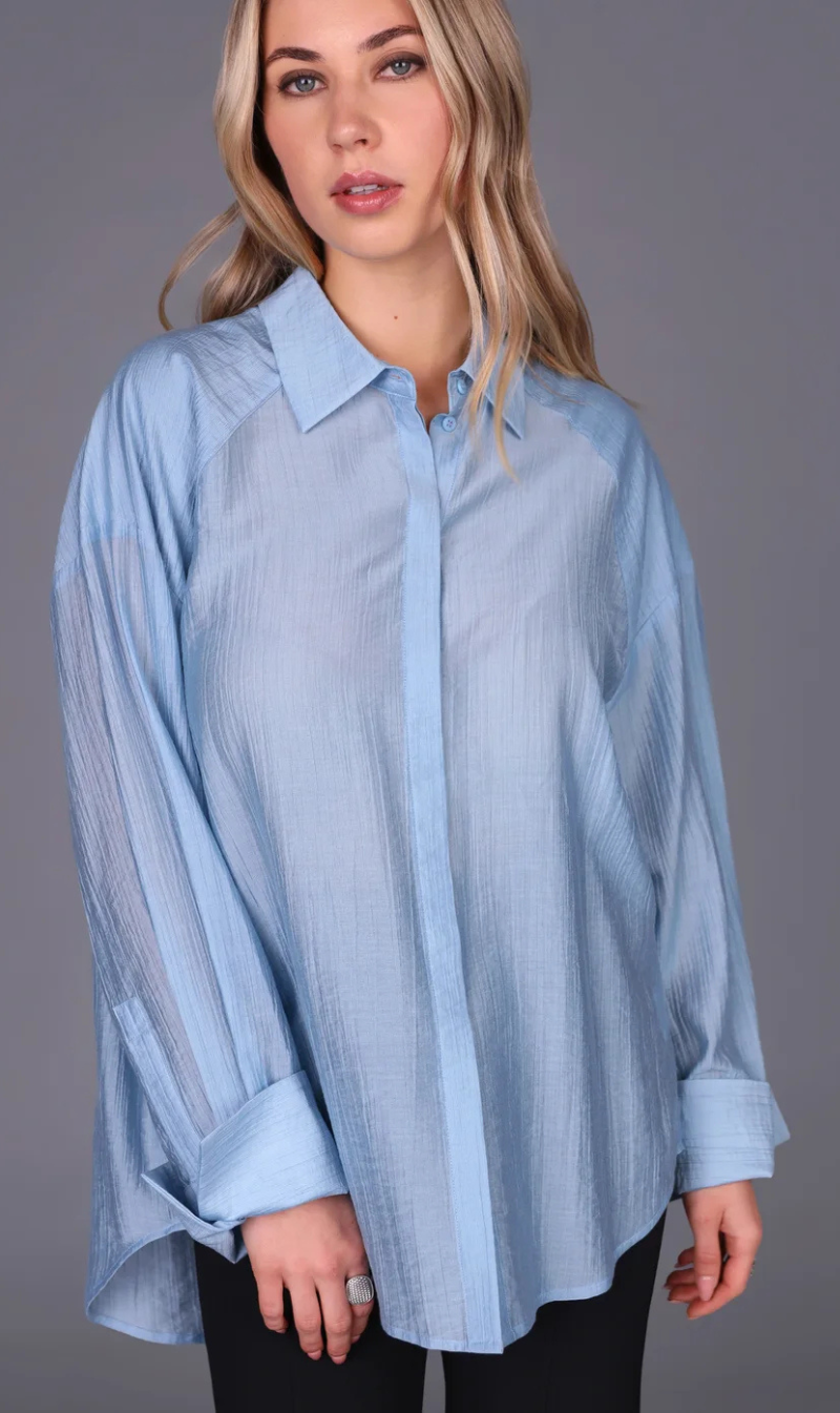 Oversized Button Front Shirt