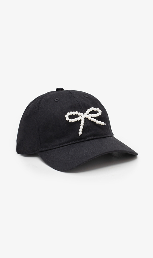 Pearl Bow Cap