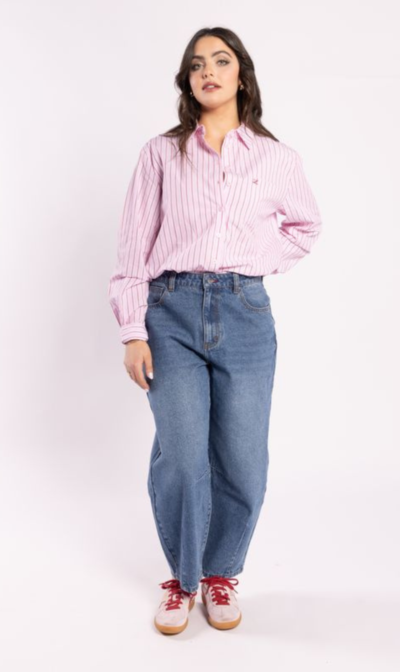 The Shirt | Pink Stripe