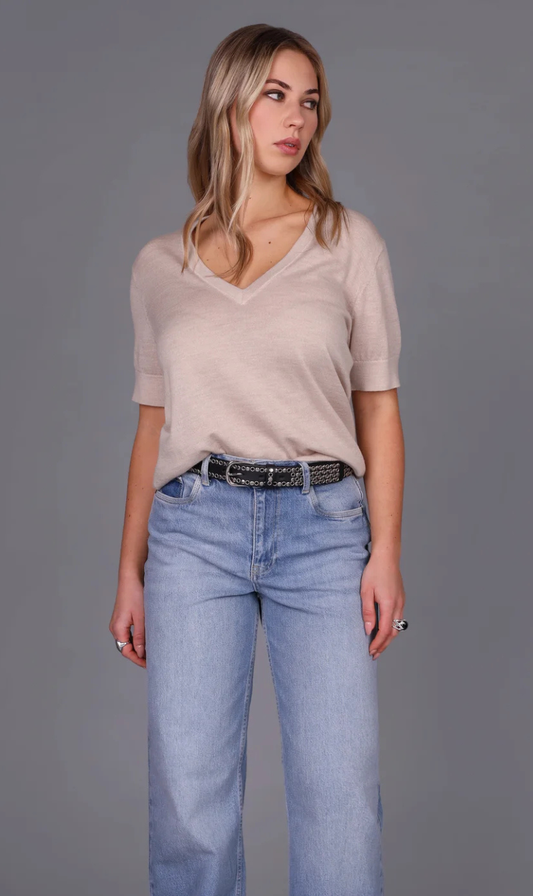 V Neck Merino Classic Tee