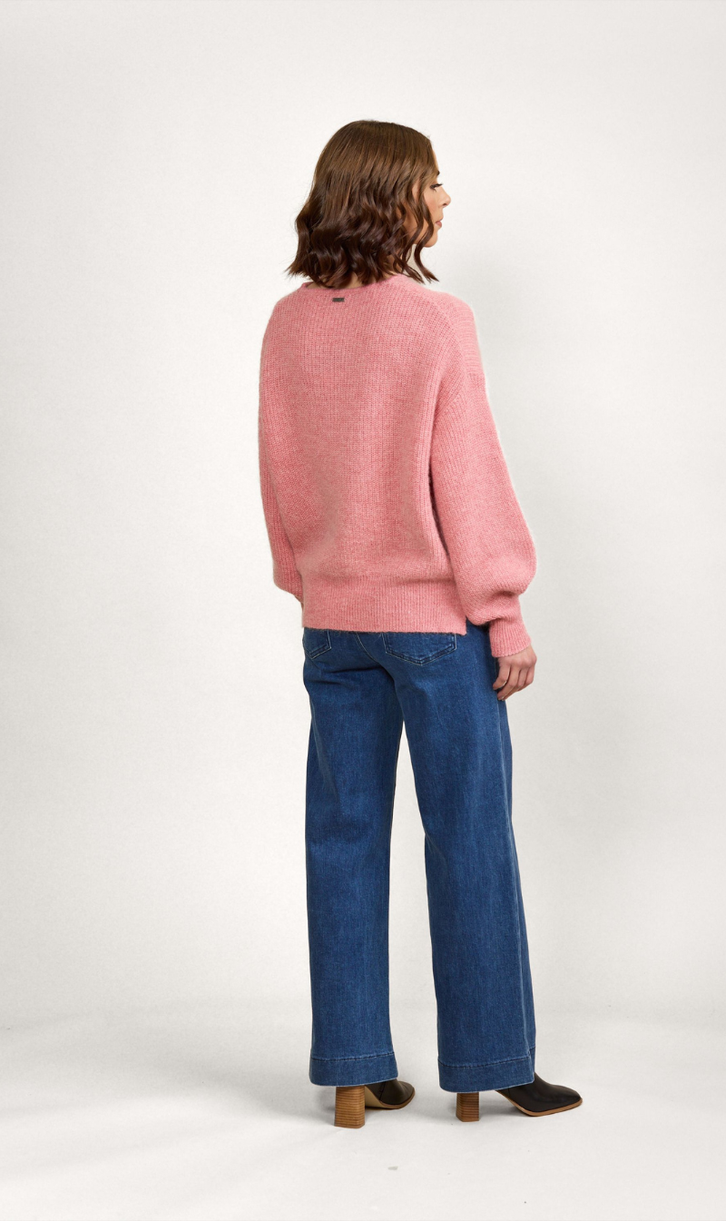 Note Sweater | Rose