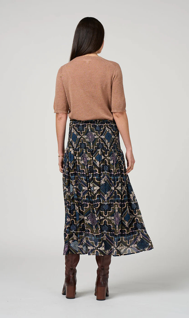 Regalia Skirt - Olive Multi