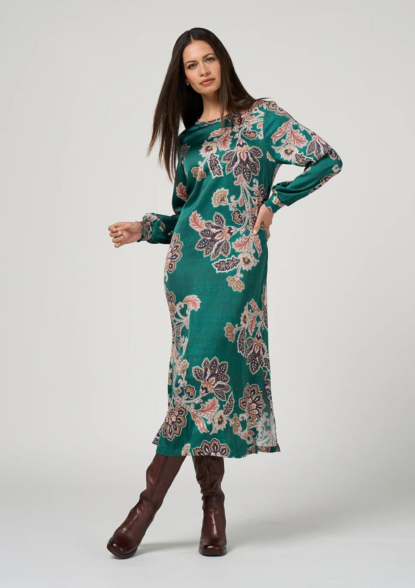 Versailles Dress | Evergreen Multi