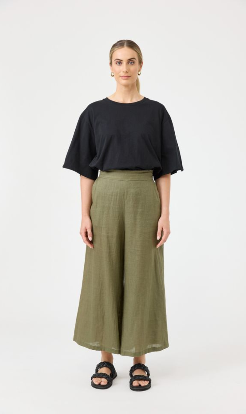 Studio Crop Pant | Khaki