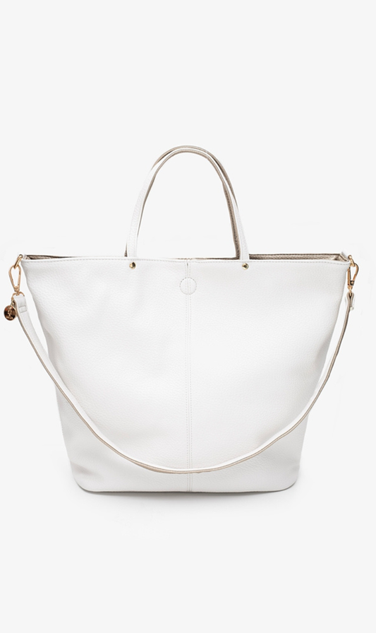 Hartley Reversible Tote | Bone & Gold