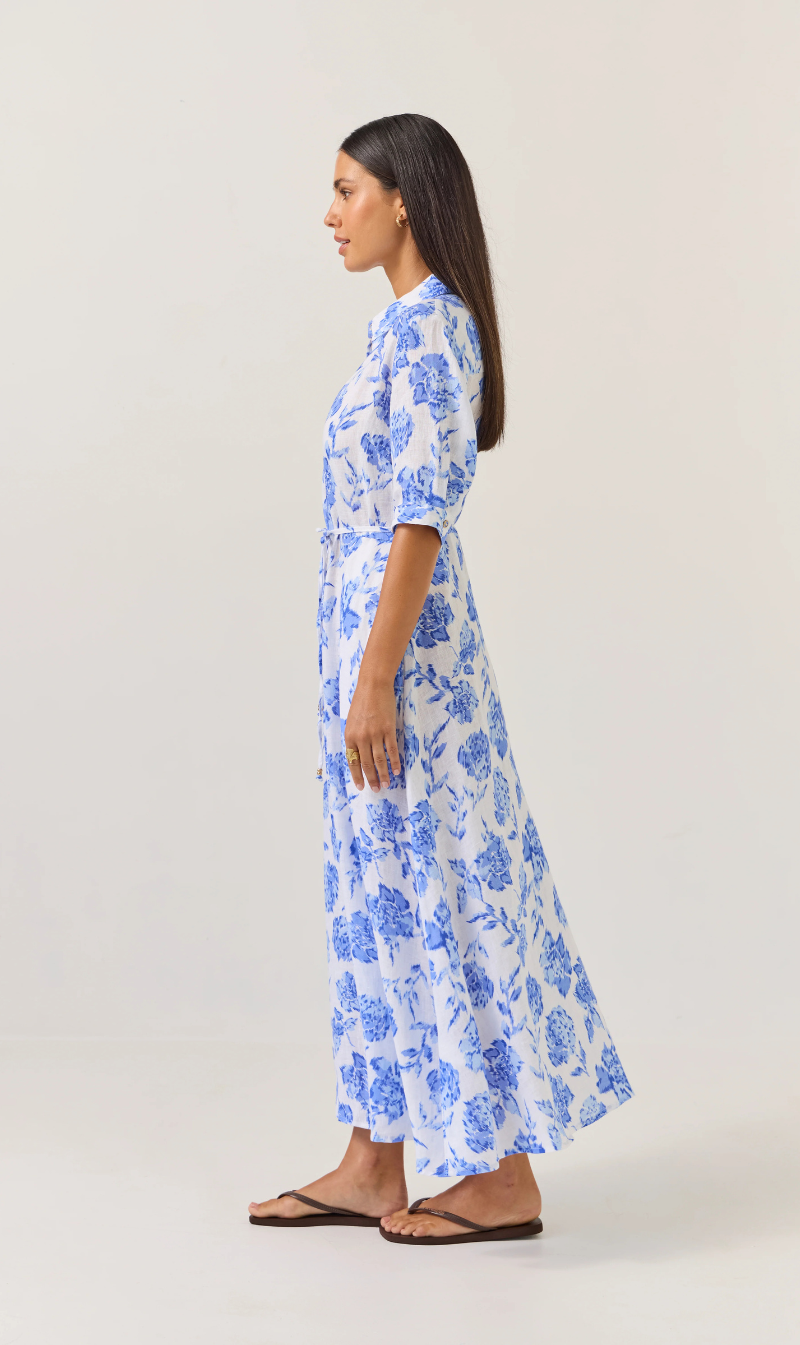 Nicola Dress | Blue Rose
