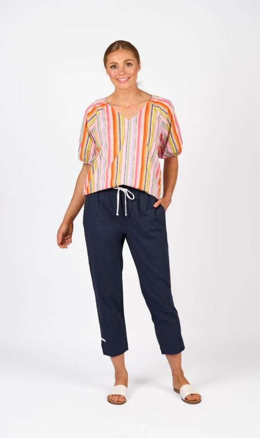 Checker Pant | Ink / White